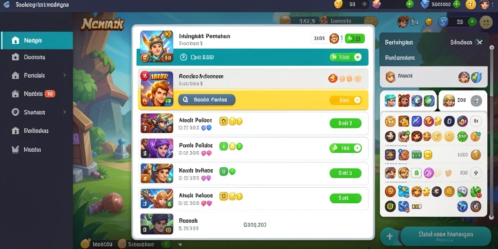 Screenshot menunjukkan tampilan awal yang menarik.